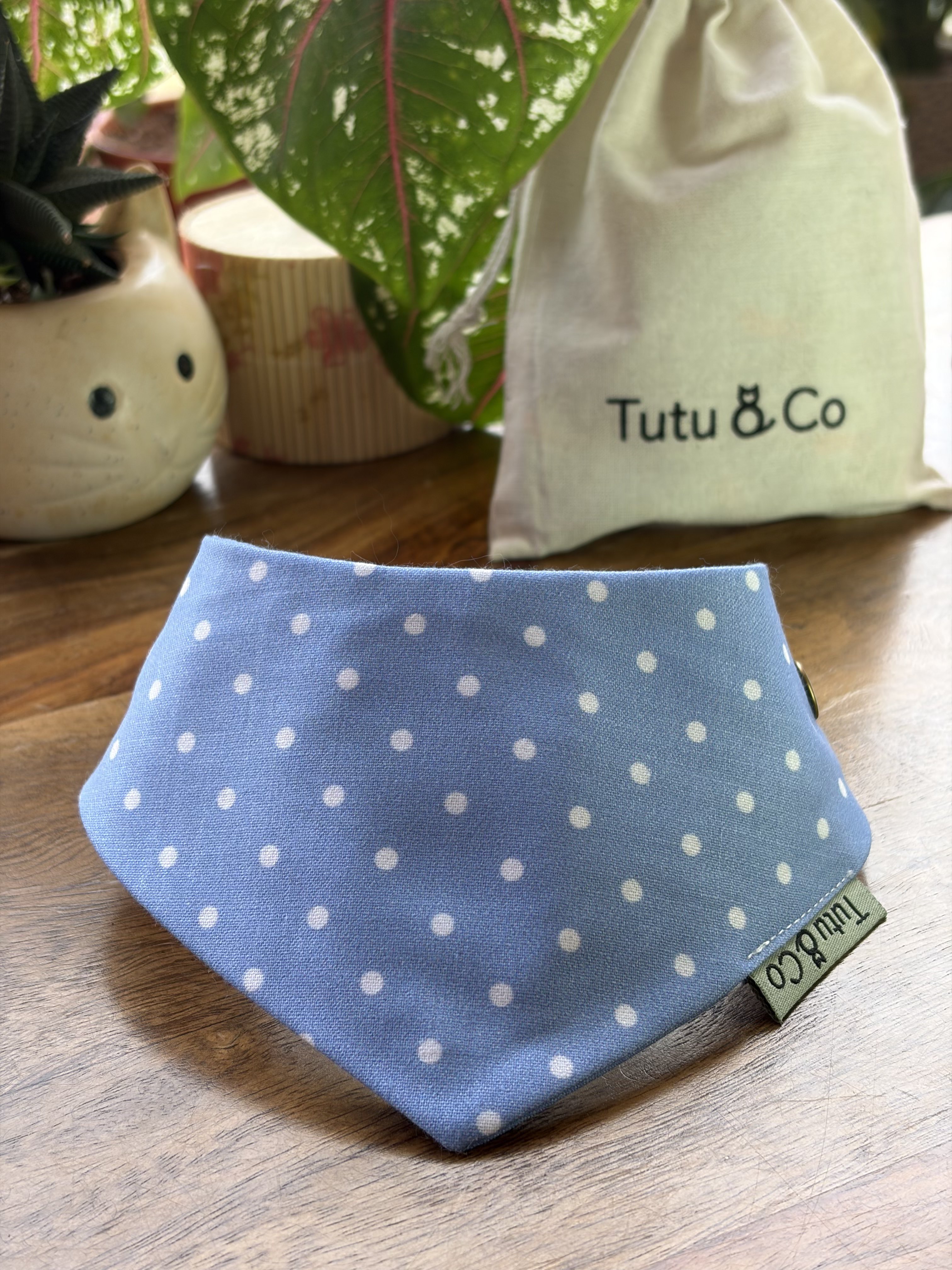 Polka blue